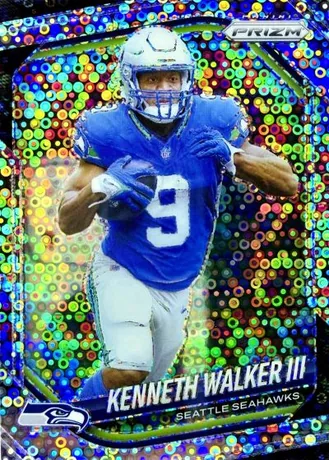Kenneth Walker III · 2025 Prizm No Huddle — Football trading card