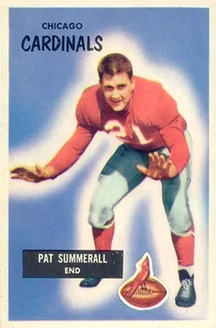 Pat Summerall · 1955 Bowman — Football trading card