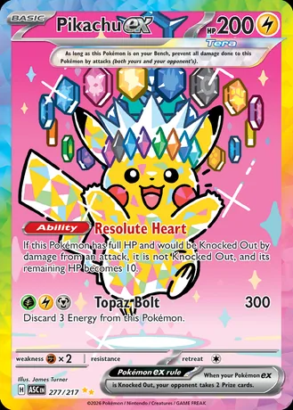 Pikachu ex · Ascended Heroes — Pokémon trading card