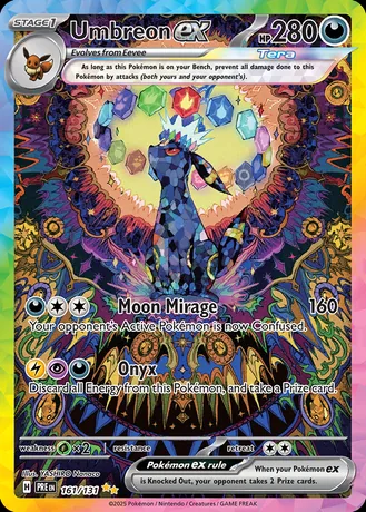 Umbreon ex · Prismatic Evolutions — Pokémon trading card